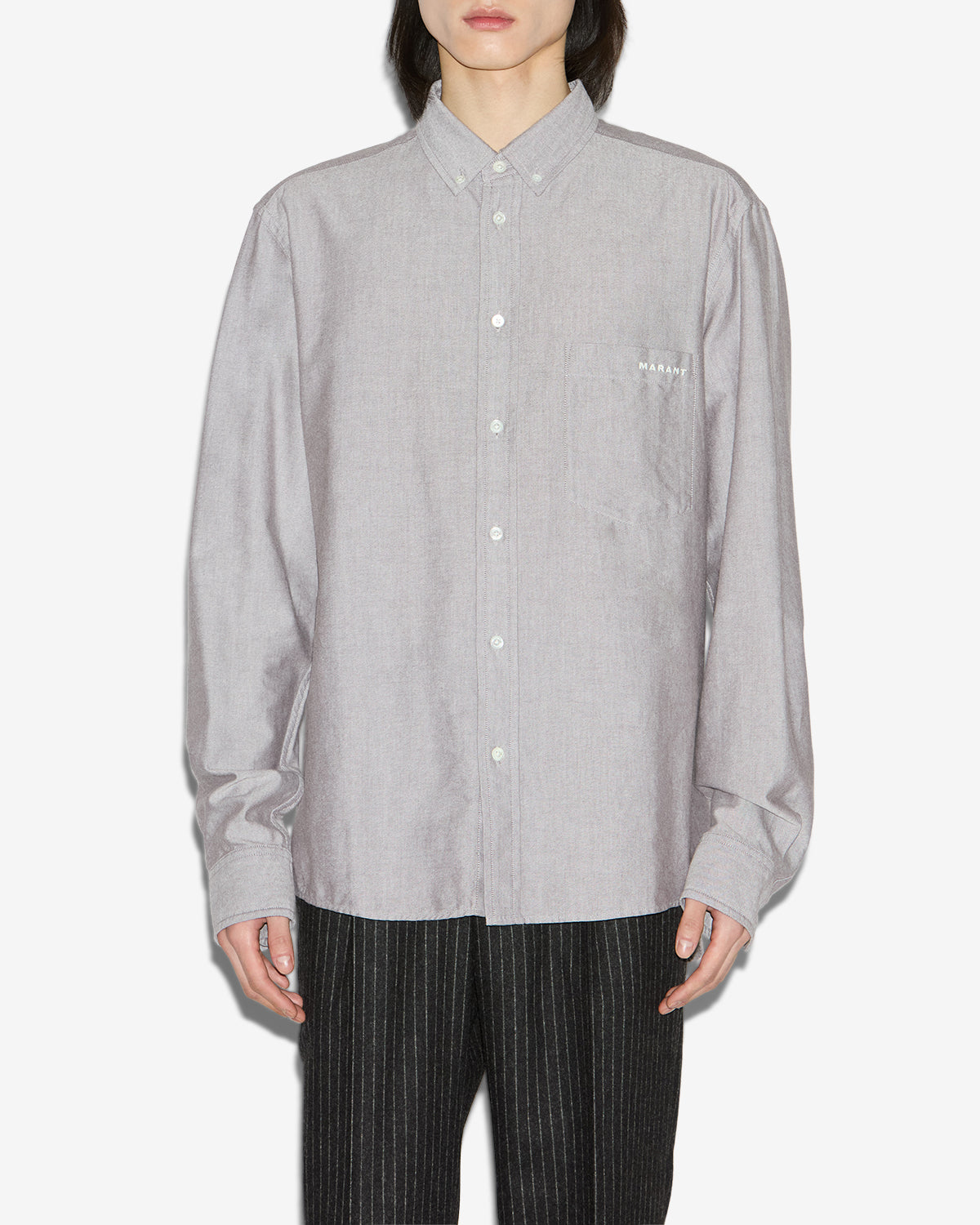 Jasolo shirt Man Gray 4