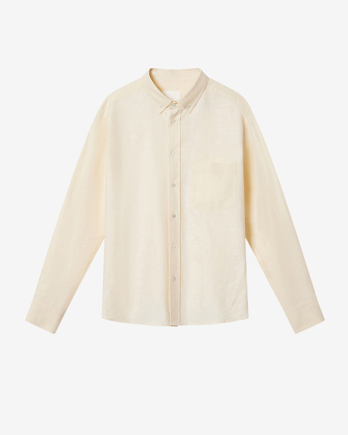 Camisa oxford de algodón jasolo - Amarillo claro - Man - 5