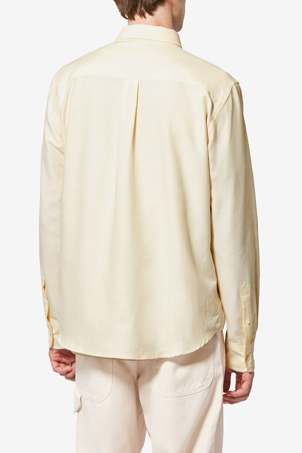 Jasolo cotton oxford shirt - Light yellow - Man - 5