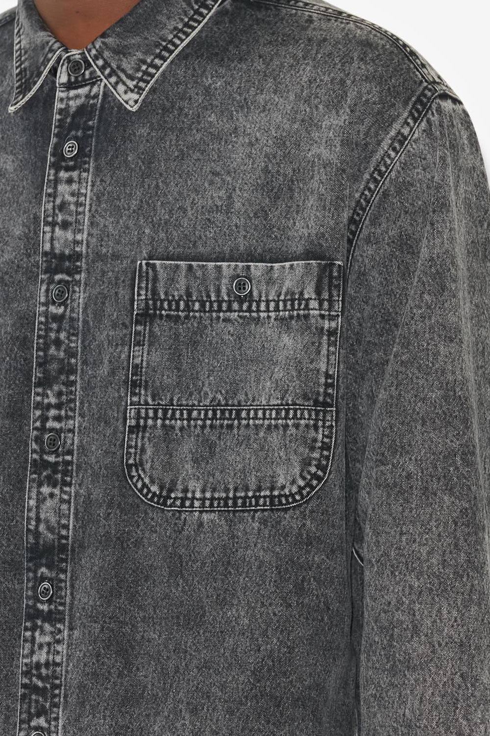 Camisa vhelynton - Negro lavado - Man - 3