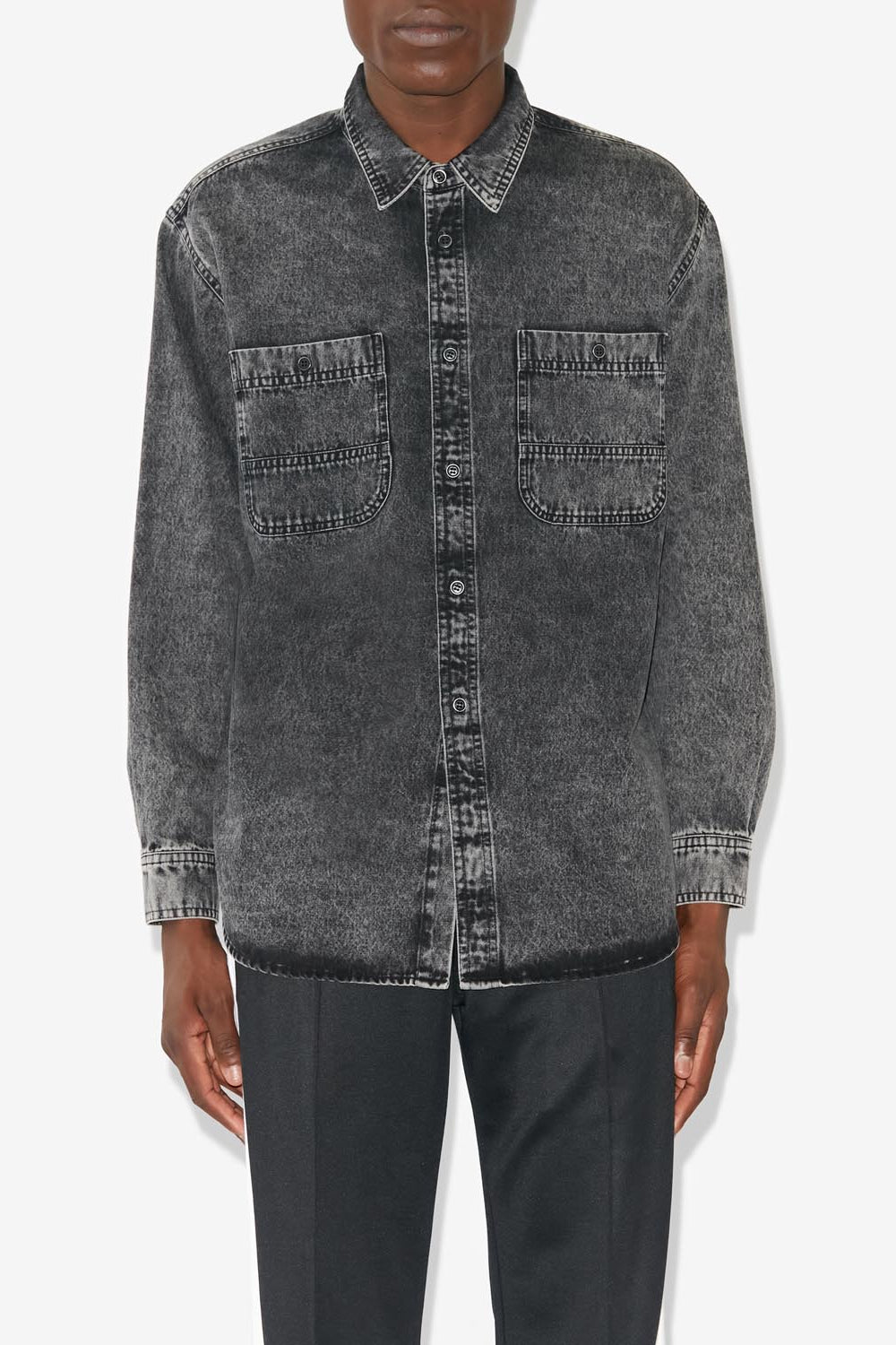 Camisa vhelynton - Negro lavado - Man - 4