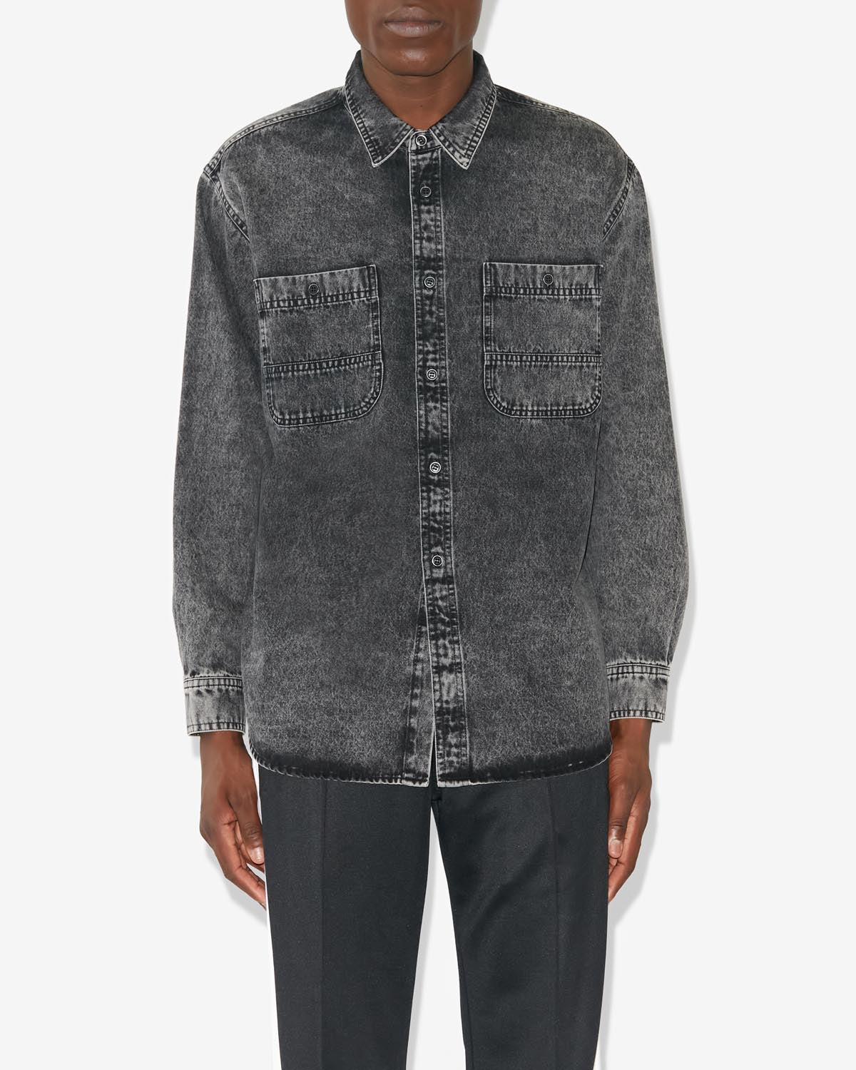 Camisa vhelynton - Negro lavado - Man - 3