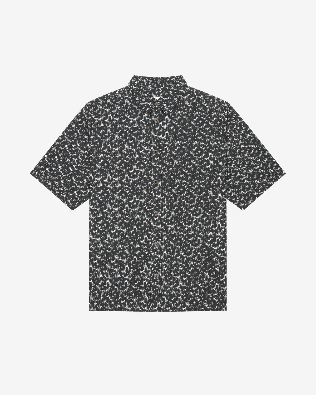 Labilio short sleeve shirt in coton - Nero - Man - 5