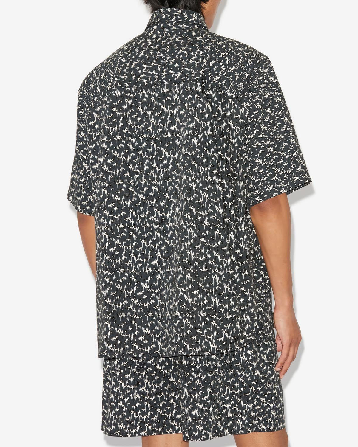 Labilio short sleeve shirt in coton - Nero - Man - 4