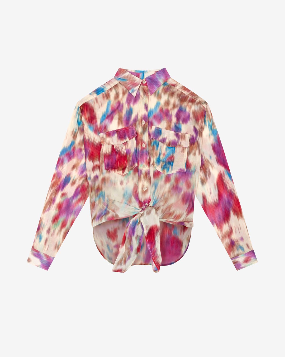 Nath 셔츠 - Beige-raspberry - Woman - 5