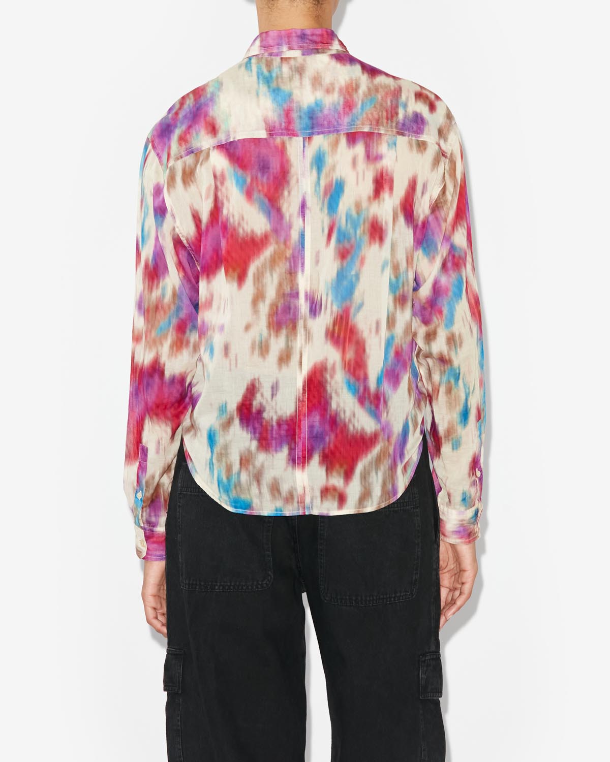 Nath 셔츠 - Beige-raspberry - Woman - 4