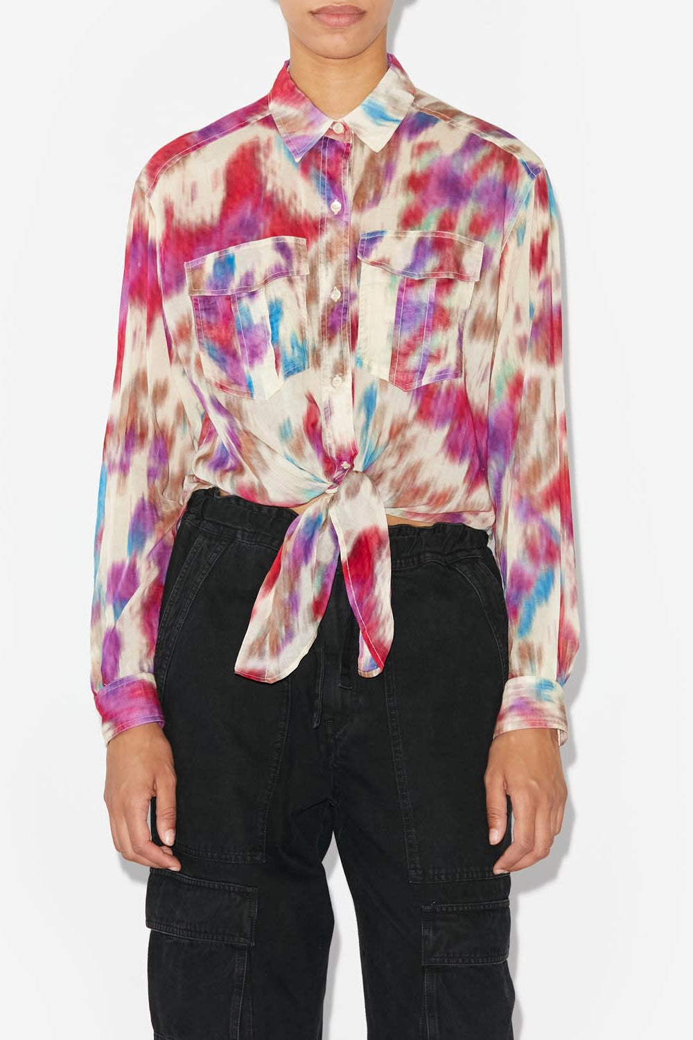 Camisa nath - Beige-raspberry - Woman - 4