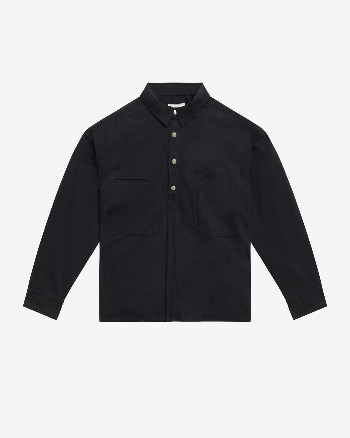 Camisa terry Man Negro lavado 1