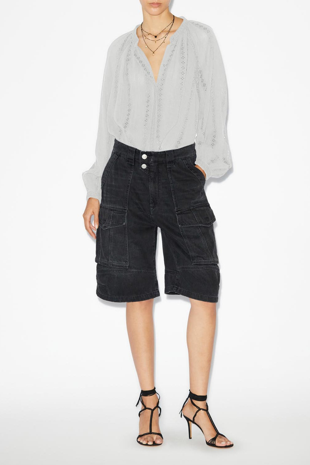 Long-sleeve blouse janelle - White - Woman - 2