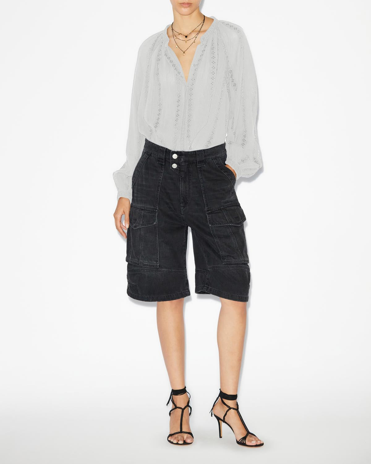 Long-sleeve blouse janelle - Bianco - Woman - 1