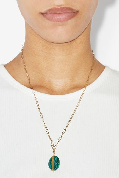 Stones necklace - Turquoise - Woman - 2