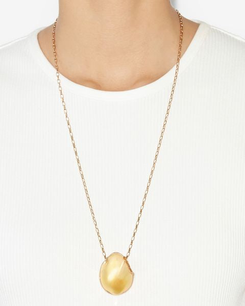 Shiny bubble necklace Woman Gold 1