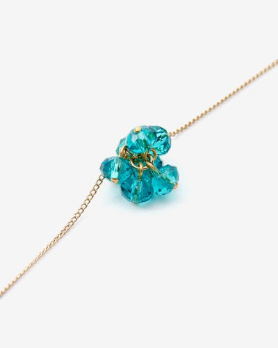 Polly necklace with pearl pendant - Turquoise - Woman - 3