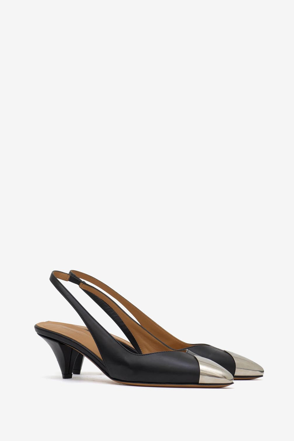 Elina smooth leather pumps - Negro - Woman - 3
