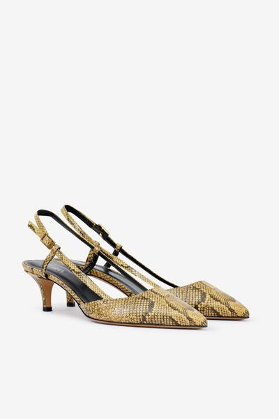 Pilia lamb leather slingback pumps - 자연스러운 - Woman - 3