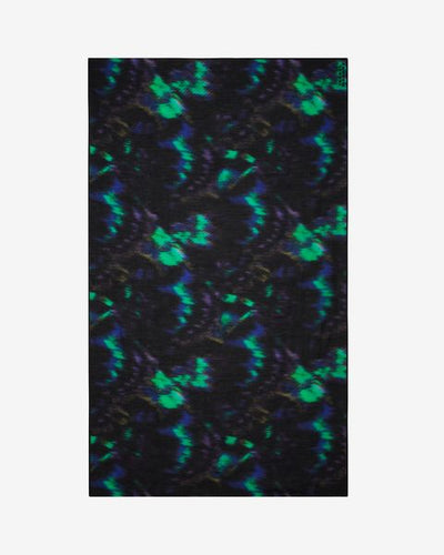 Bedruckter schal aus baumwolle und seide luana - Blue-green - Woman - 1