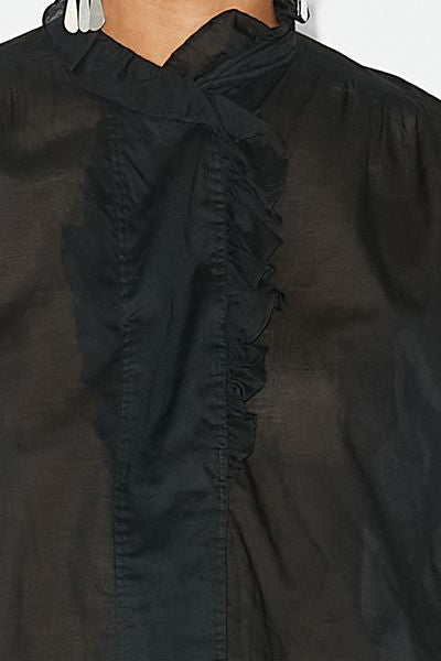 Top de voile de algodón pamias - Negro - Woman - 6