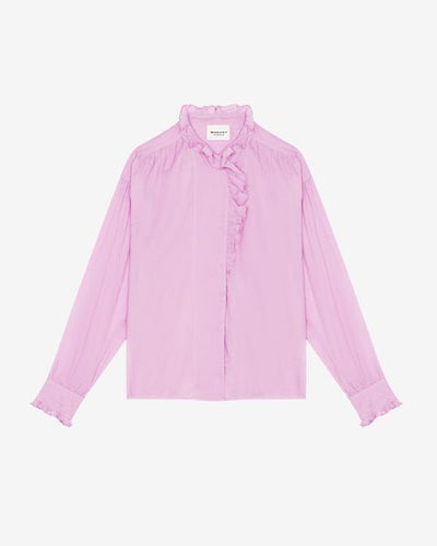 Haut en voile de coton pamias - Mauve - Woman - 10