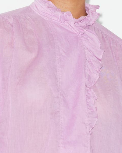 Haut en voile de coton pamias - Mauve - Woman - 4