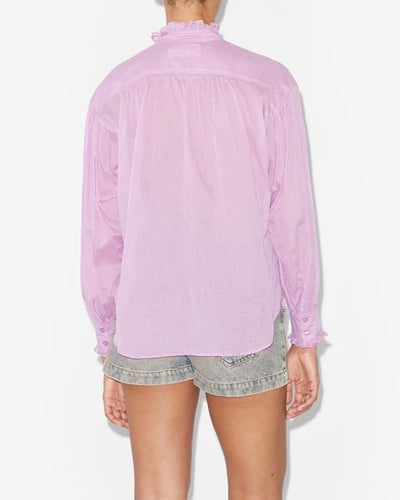 Haut en voile de coton pamias - Mauve - Woman - 8