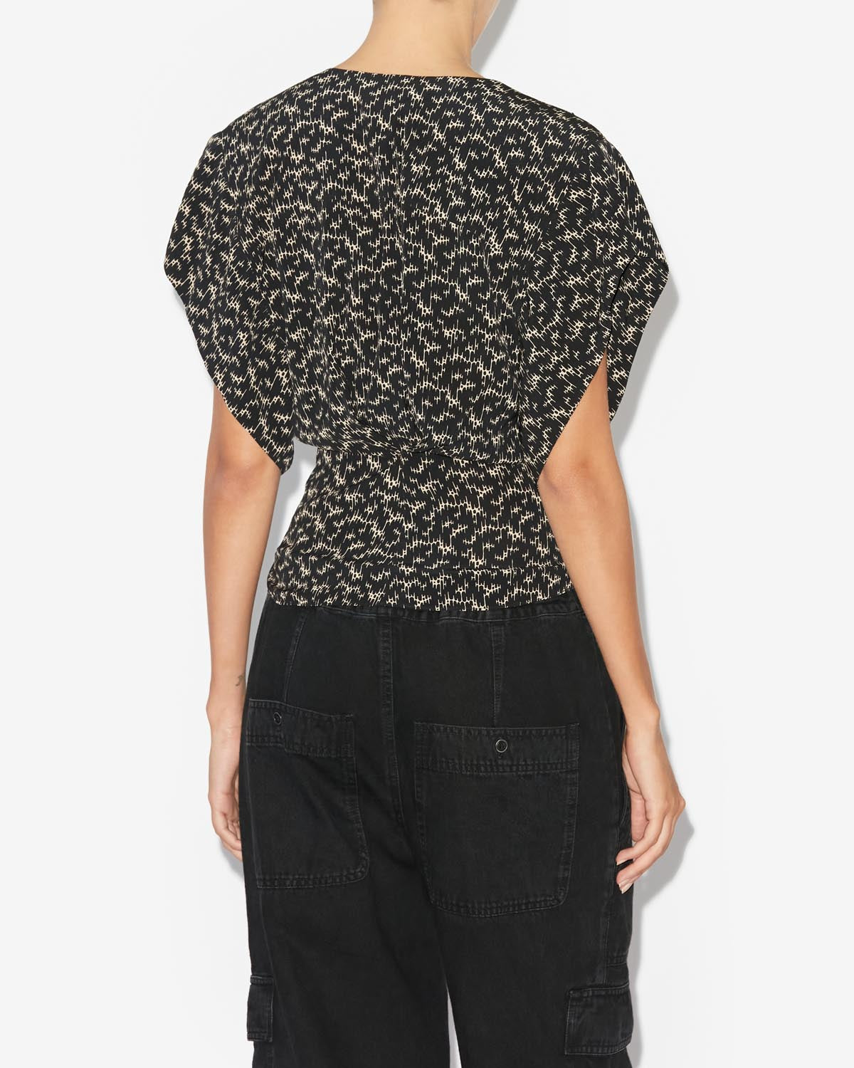 Haut à manches courtes delocia - Noir - Woman - 4