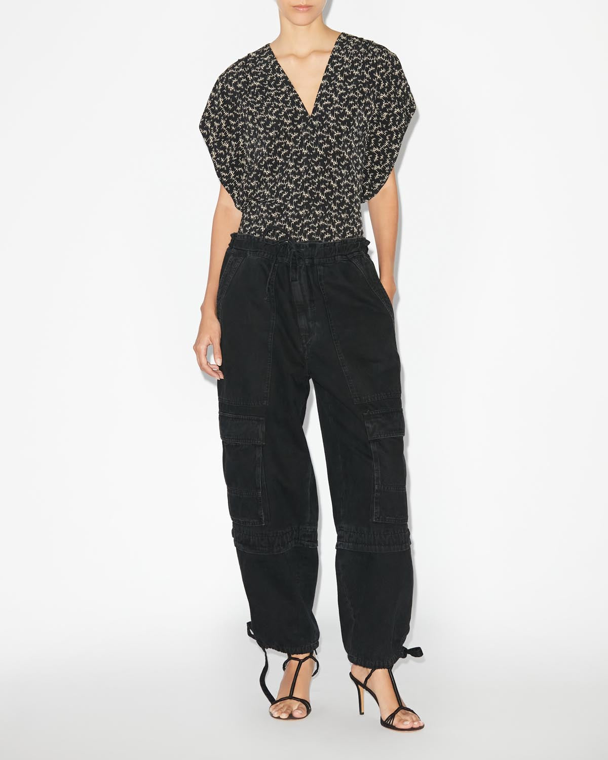 Haut à manches courtes delocia - Noir - Woman - 1