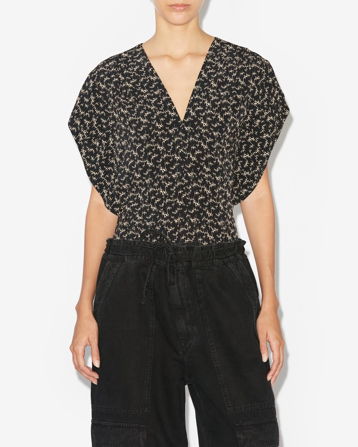 Haut à manches courtes delocia - Noir - Woman - 3