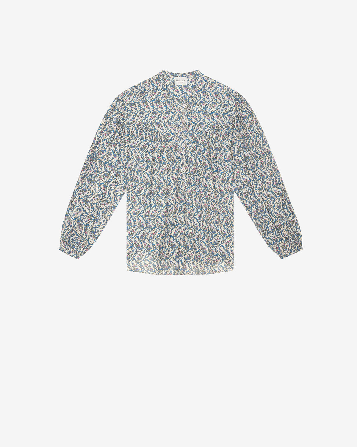 Salika printed cotton voile blouse - 生成り - Woman - 5