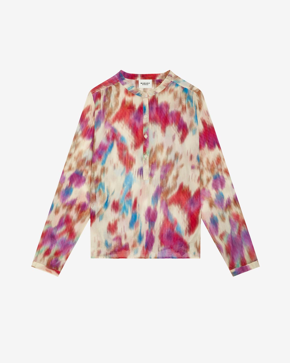 Haut à manches longues maria - Beige-framboise - Woman - 5