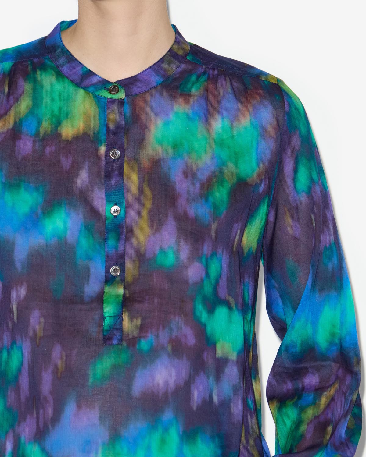 Maria long sleeves top - Blue-green - Woman - 2