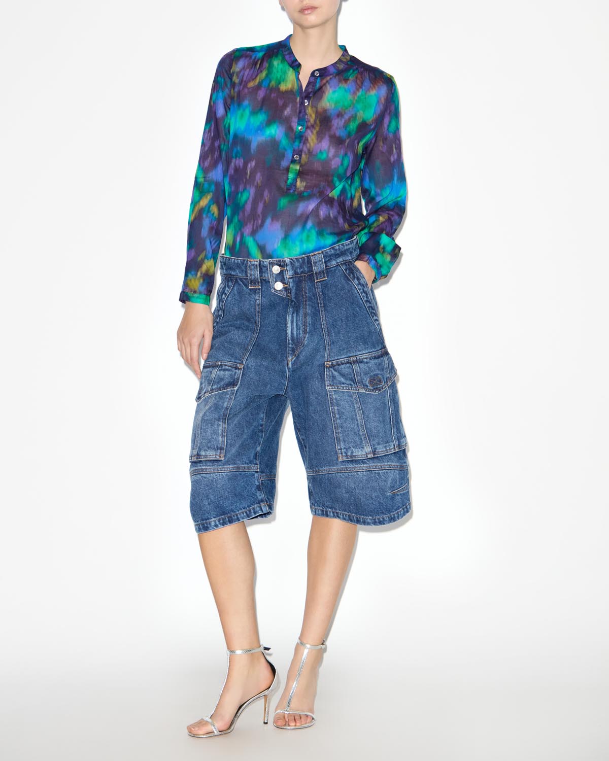 Maria long sleeves top - Blue-green - Woman - 1