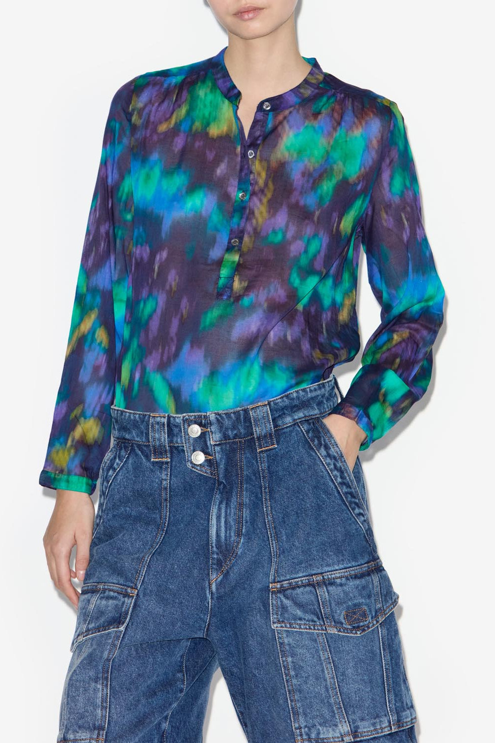 Top de manga larga maria - Blue-green - Woman - 4