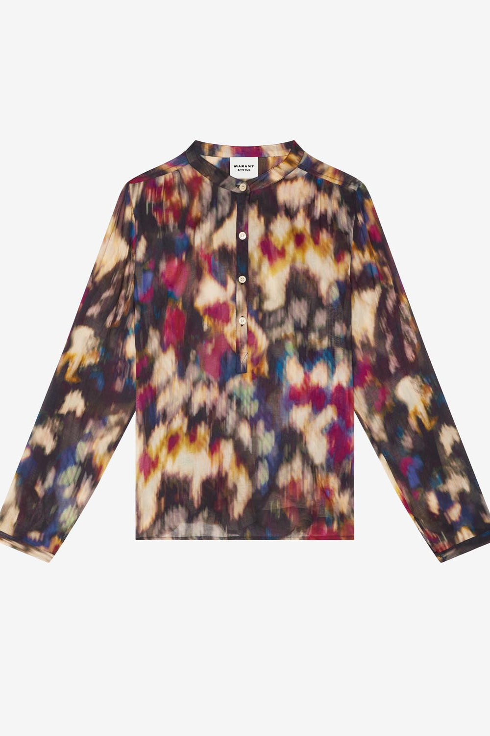 Maria long sleeves top - Ochre-black - Woman - 1