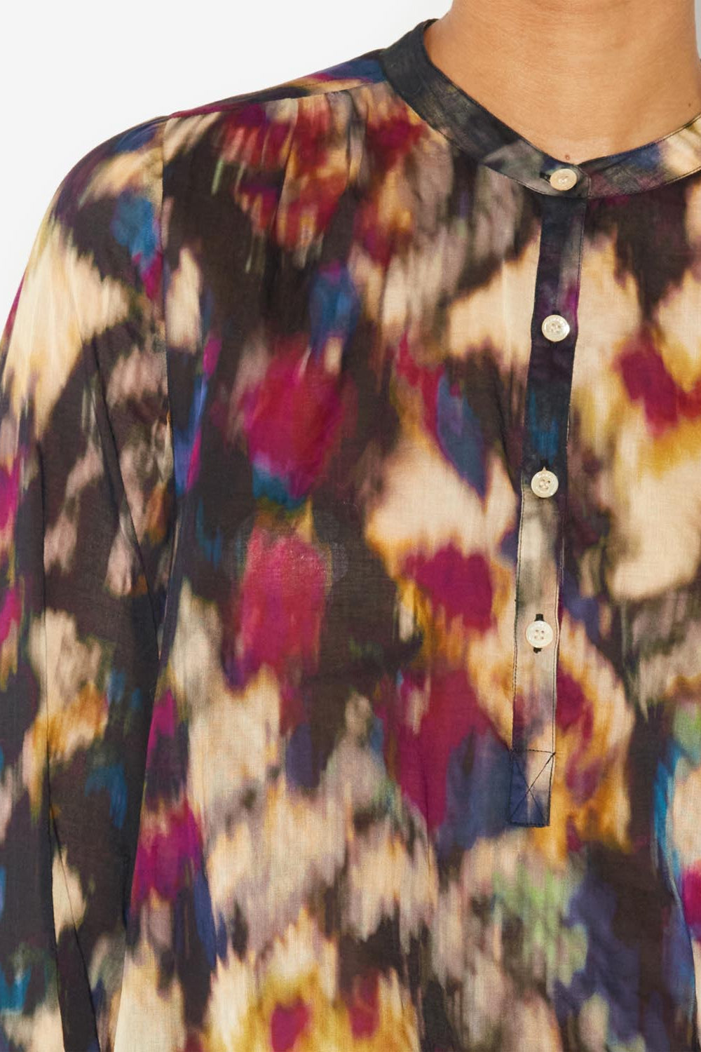 Maria long sleeves top - Ochre-black - Woman - 3