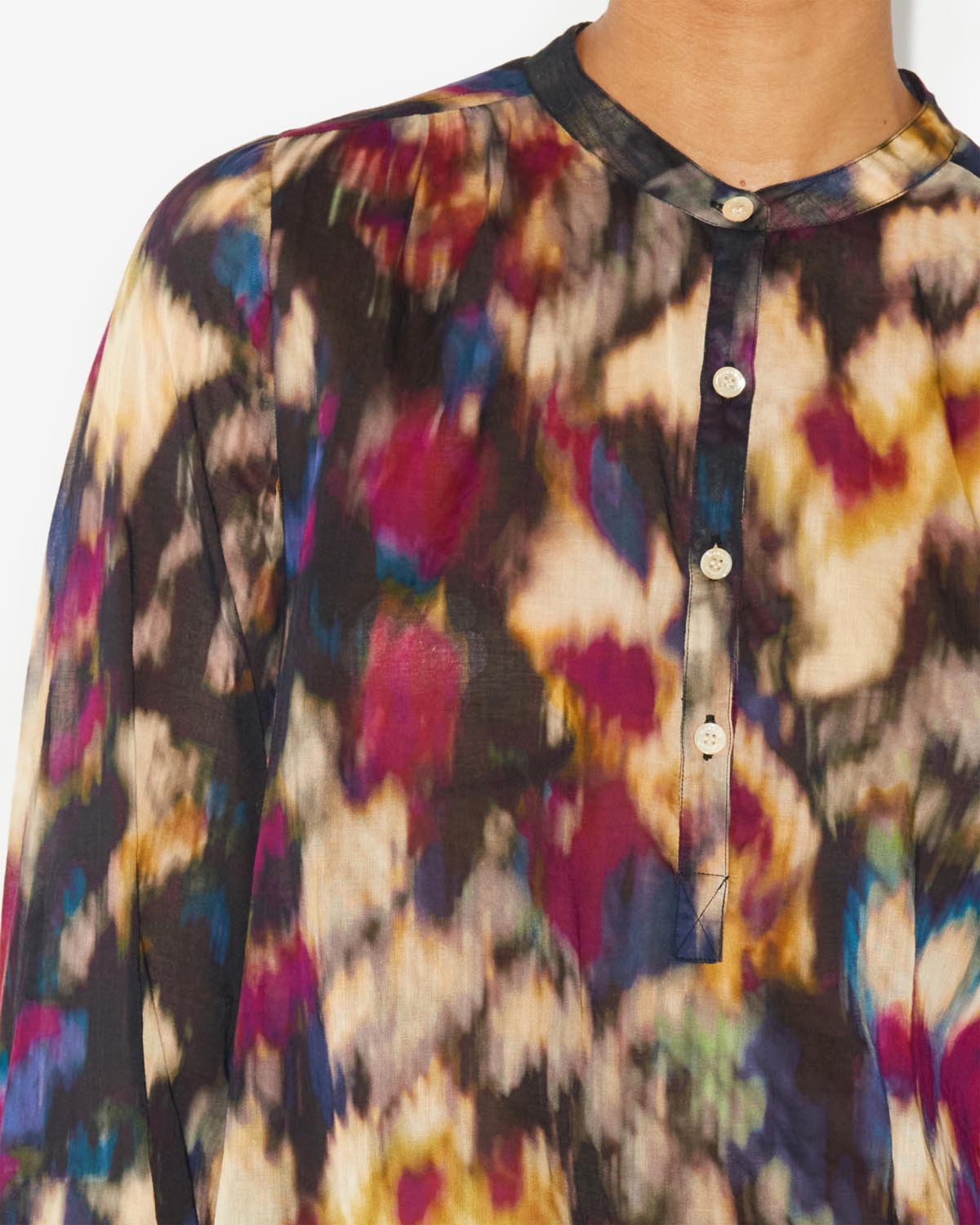 Maria long sleeves top - Ochre-black - Woman - 2