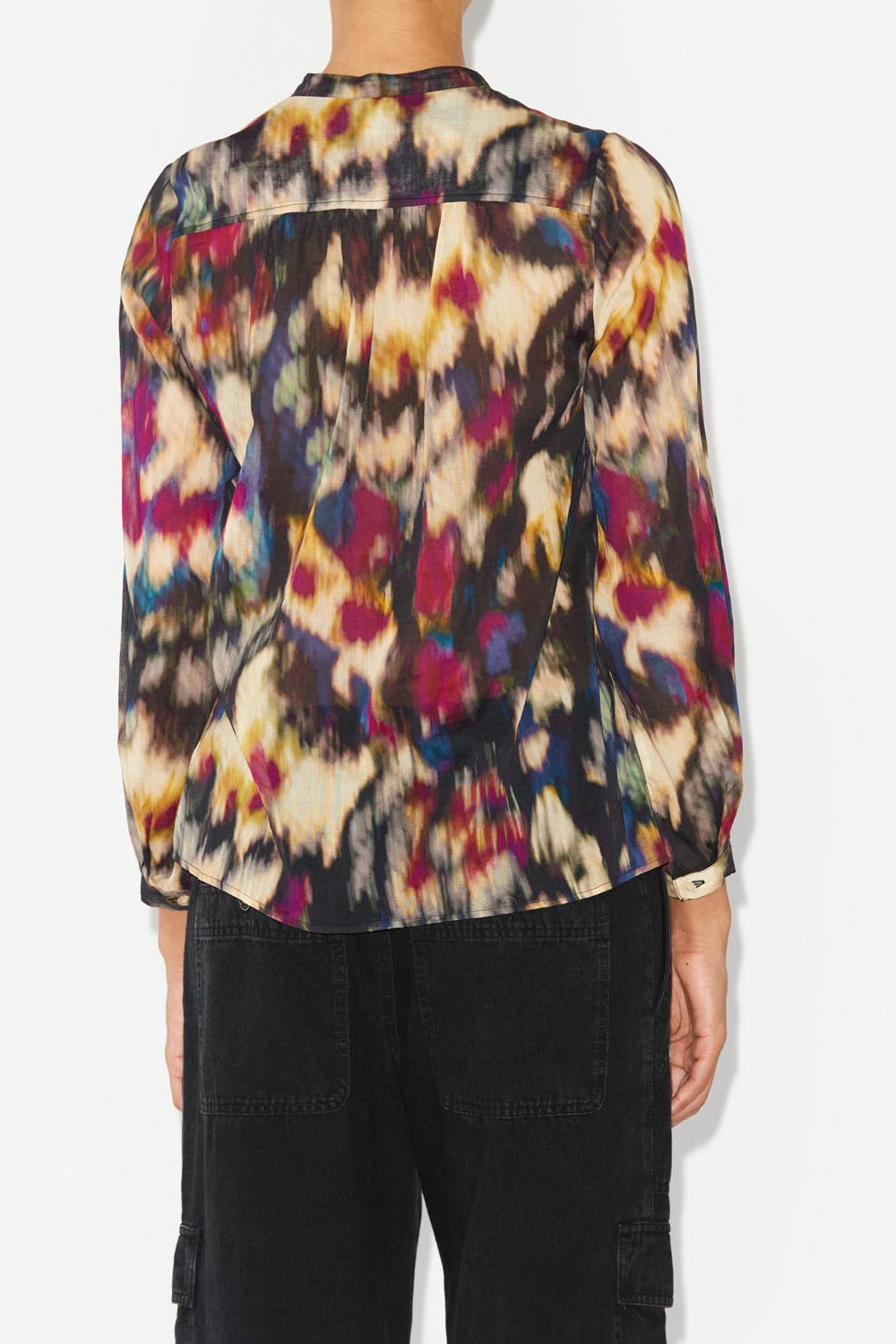 Maria long sleeves top - Ochre-black - Woman - 5