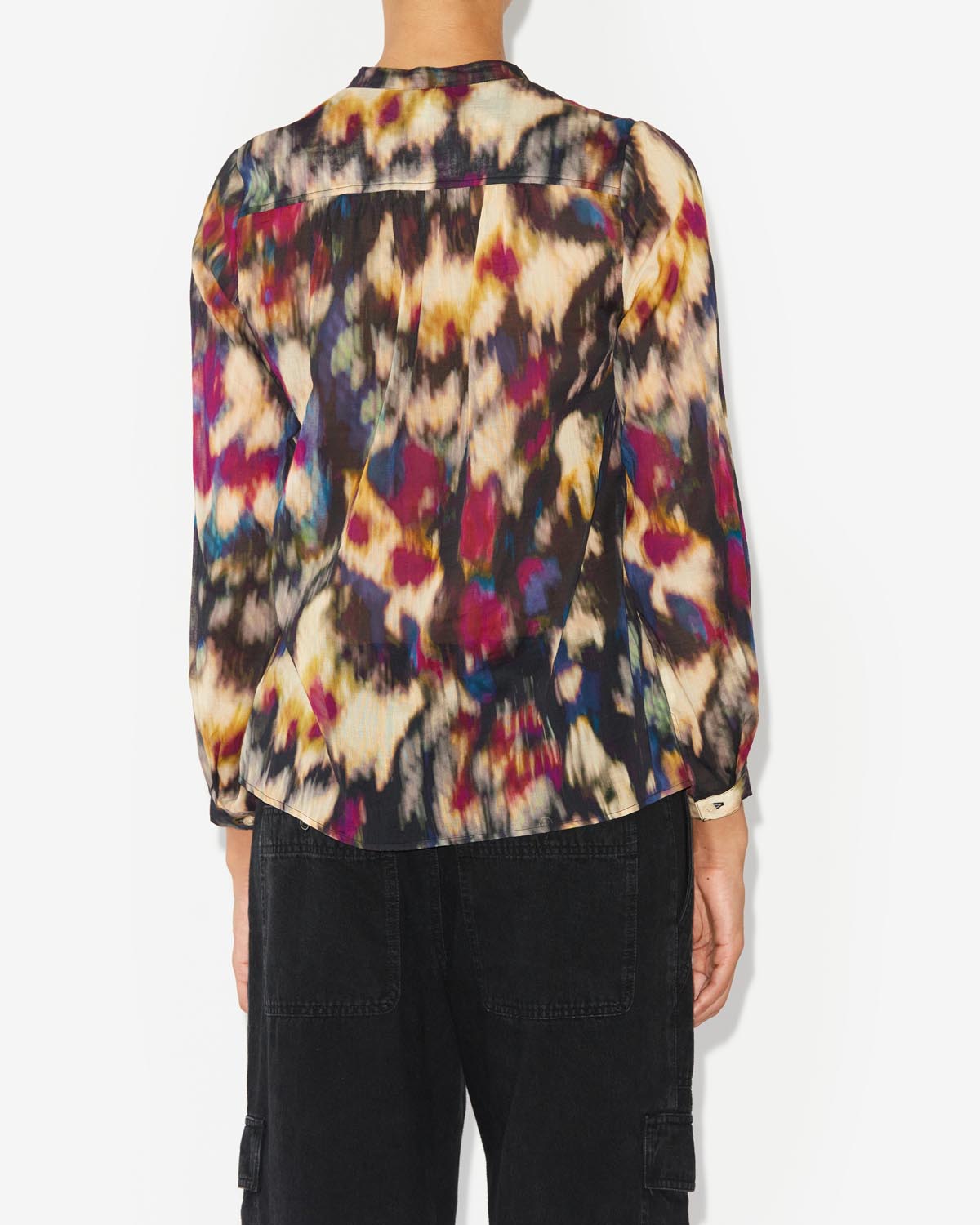 Maria long sleeves top - Ochre-black - Woman - 4