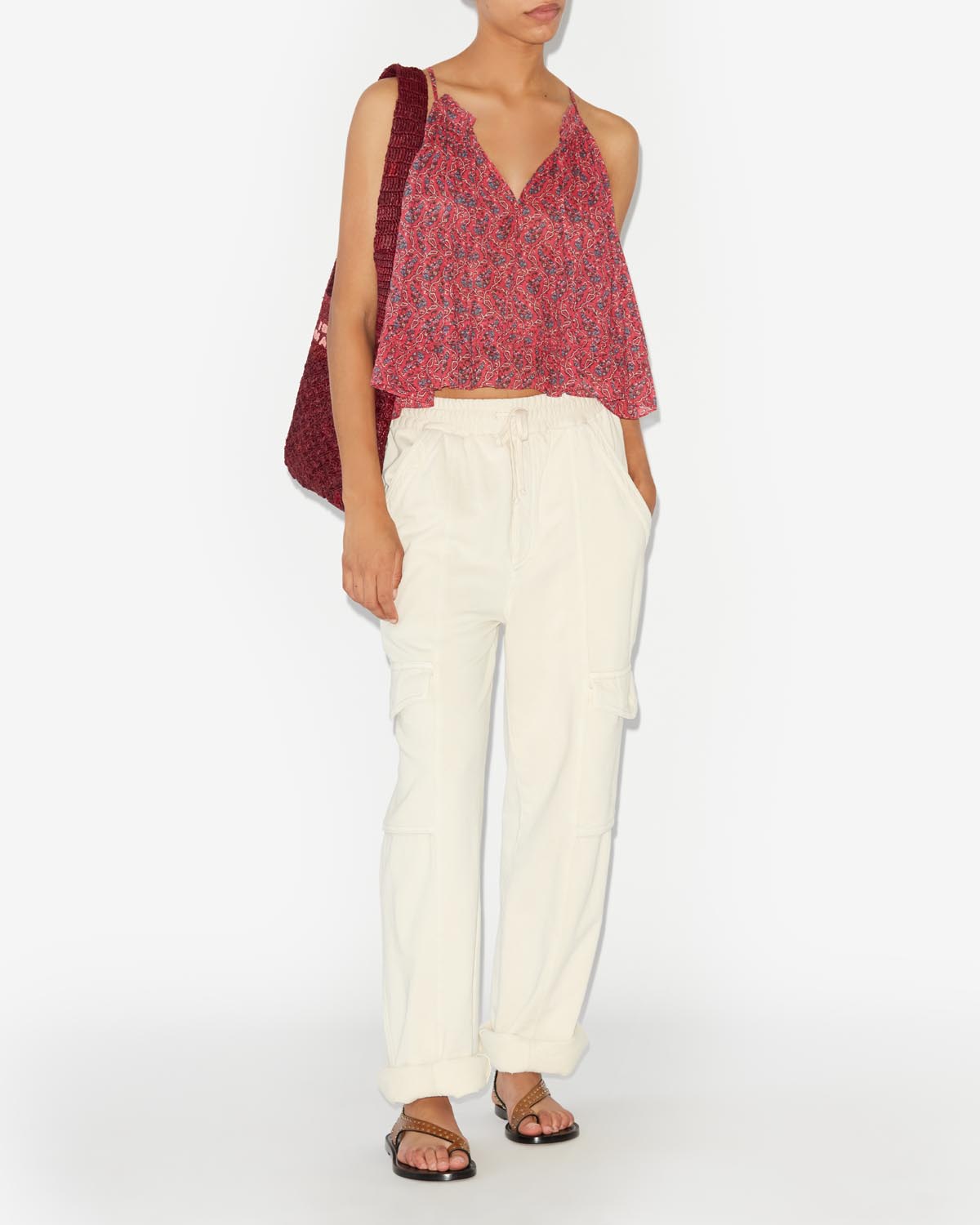 Fabino top - Cranberry - Woman - 1