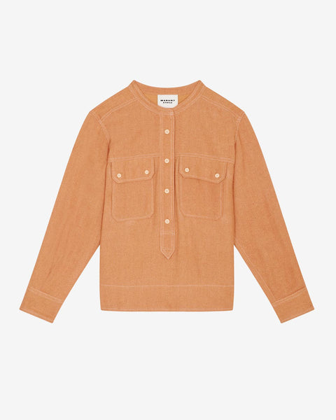競売 MARANT ISABEL | camel Woman Top Tecoyo Official store online トップス