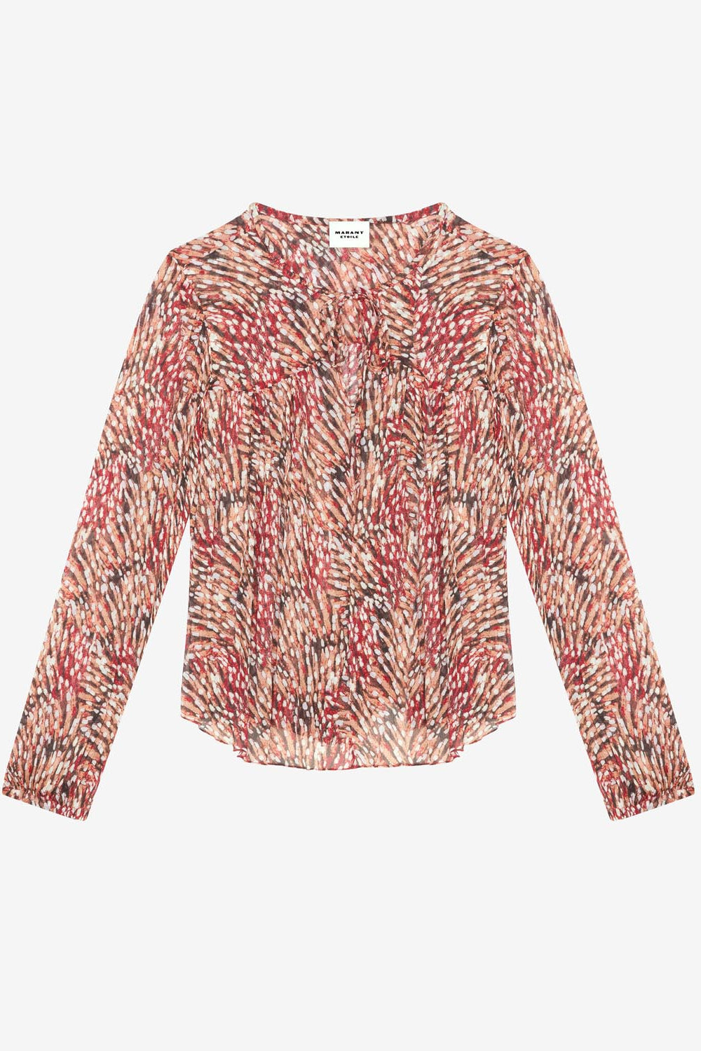 Long-sleeve viscose top daytonea - Frambuesa - Woman - 1