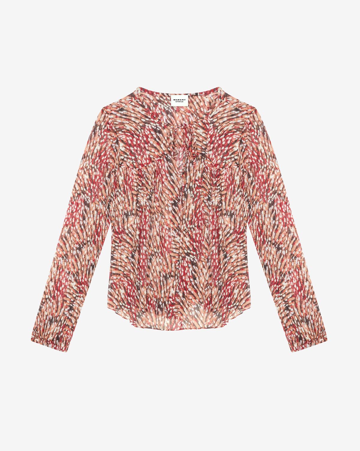 Long-sleeve viscose top daytonea - Frambuesa - Woman - 5