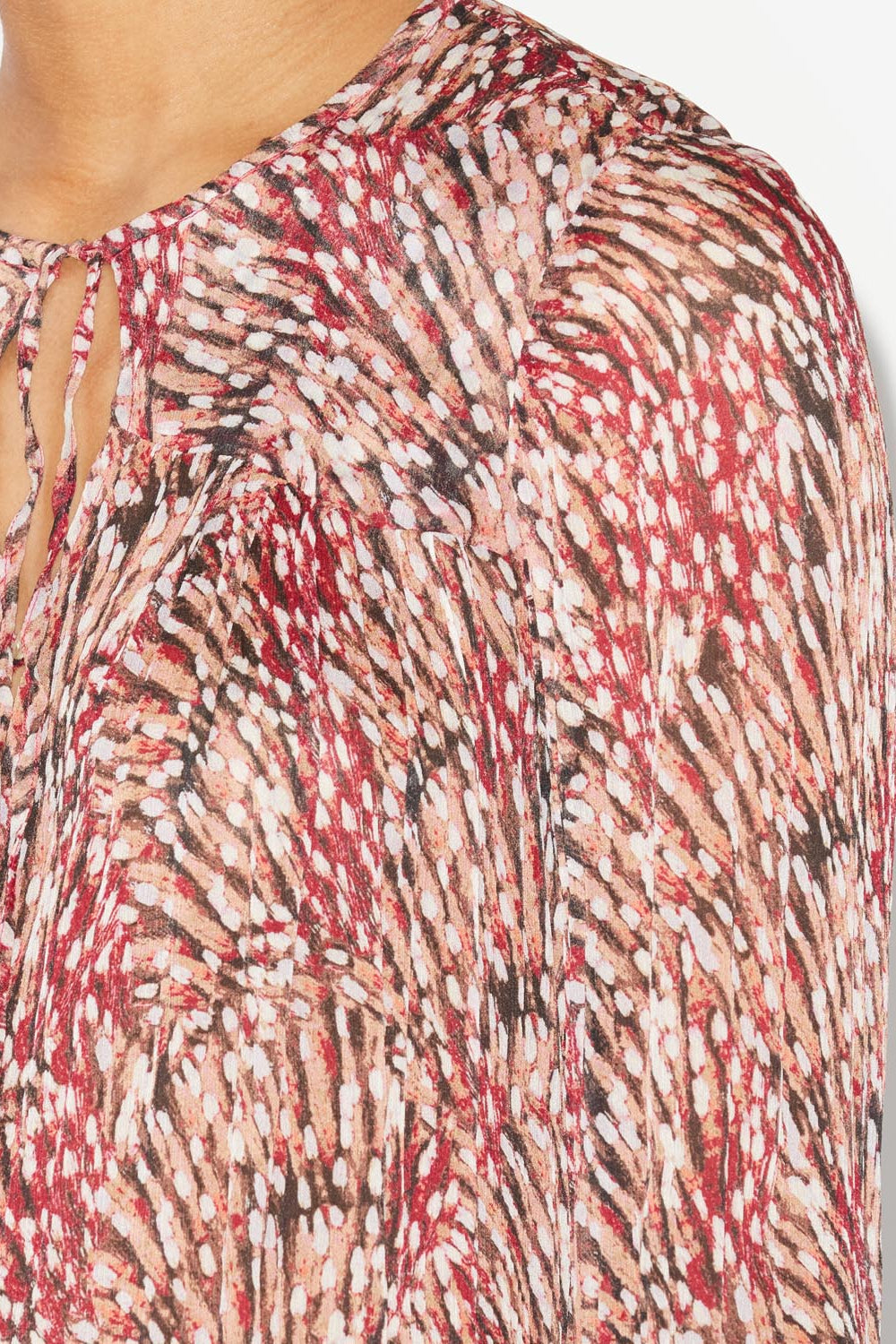 Long-sleeve viscose top daytonea - Frambuesa - Woman - 3