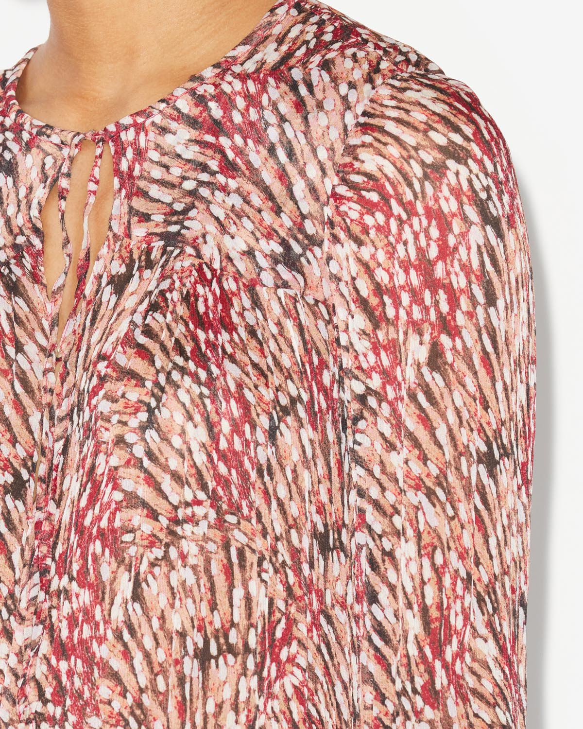 Long-sleeve viscose top daytonea - Frambuesa - Woman - 2