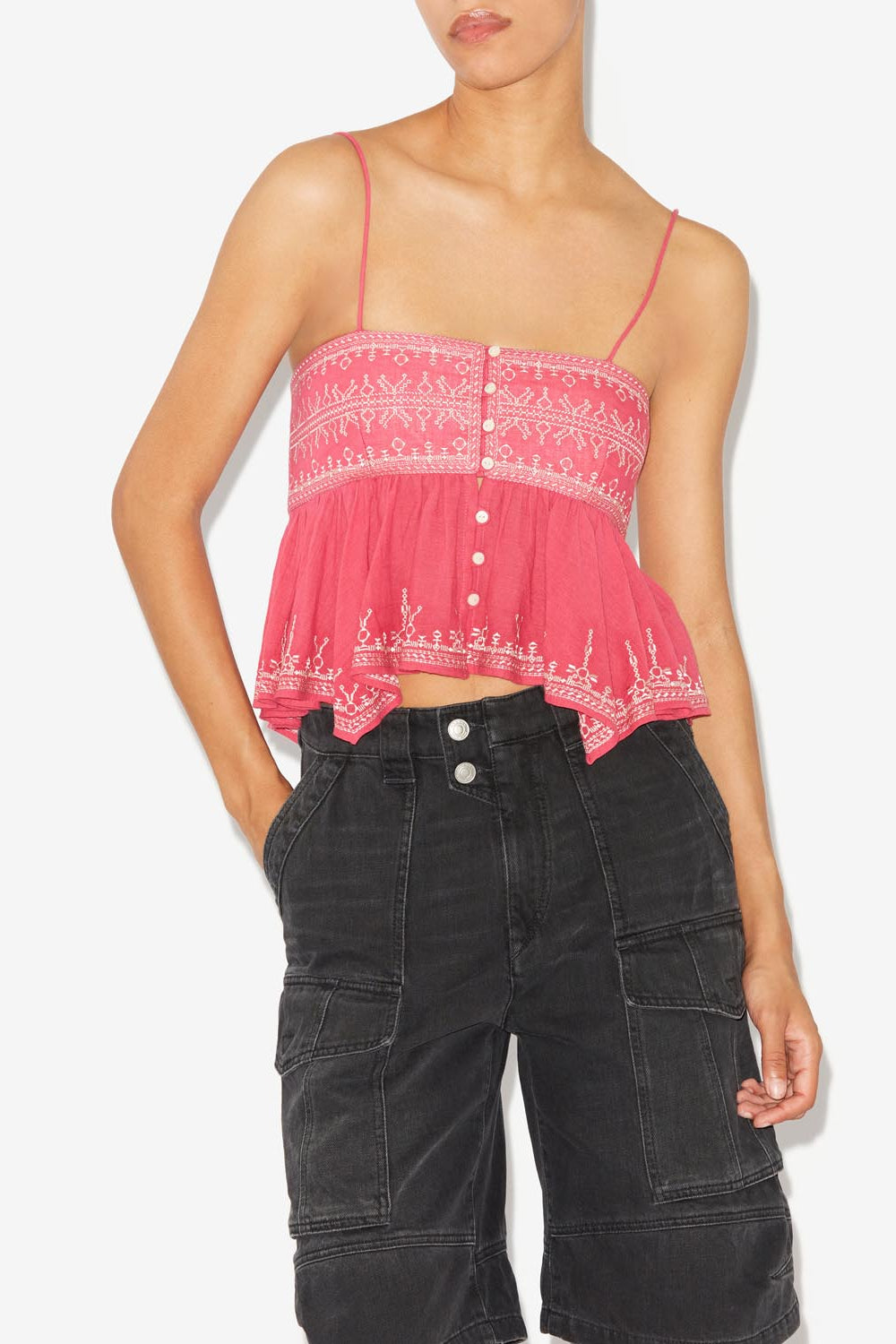 Top piyae - Frambuesa - Woman - 4