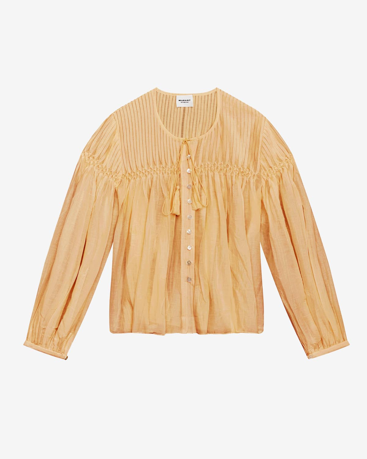 Long-sleeve cotton top abadi - Sahara - Woman - 5