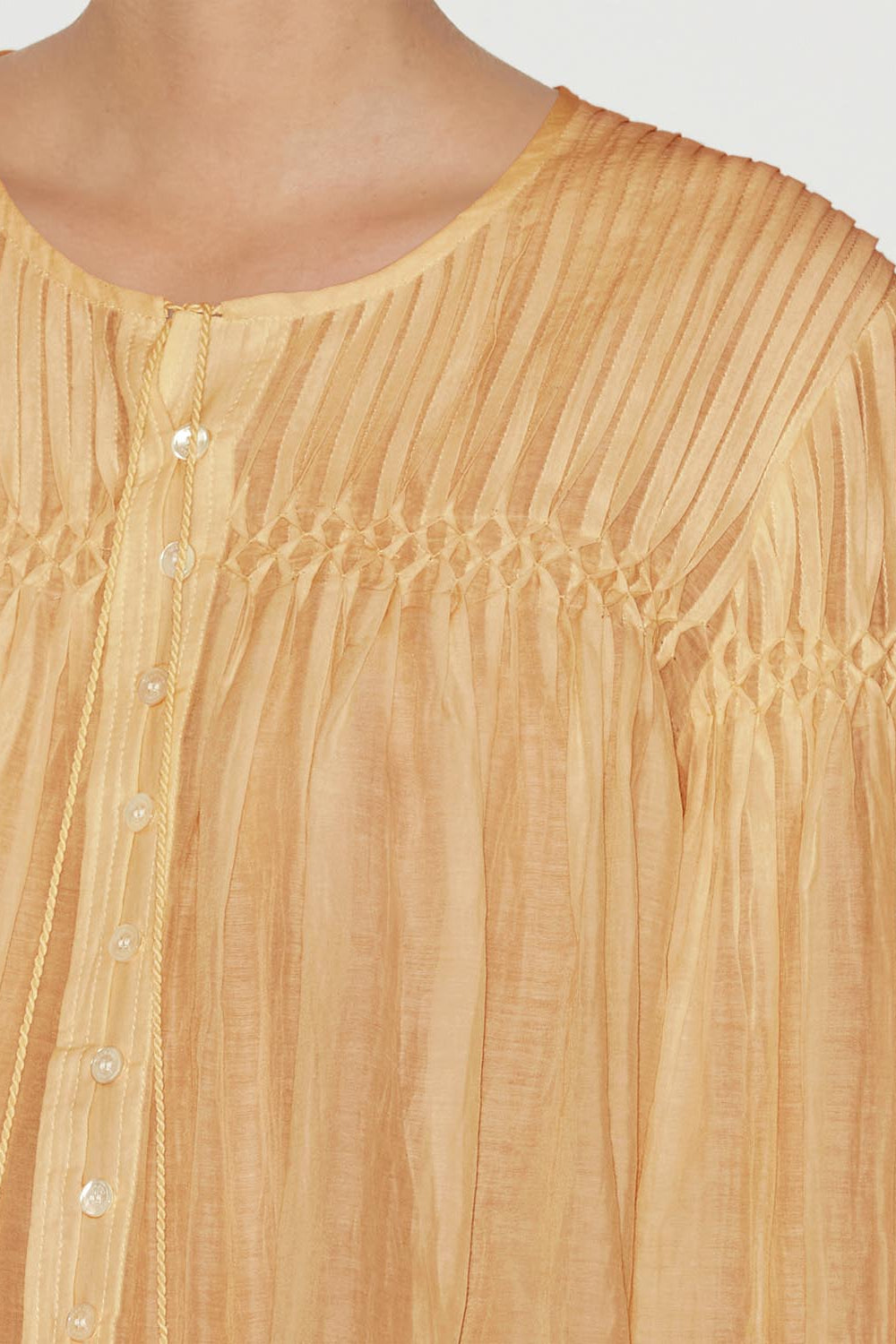 Long-sleeve cotton top abadi - Sahara - Woman - 3