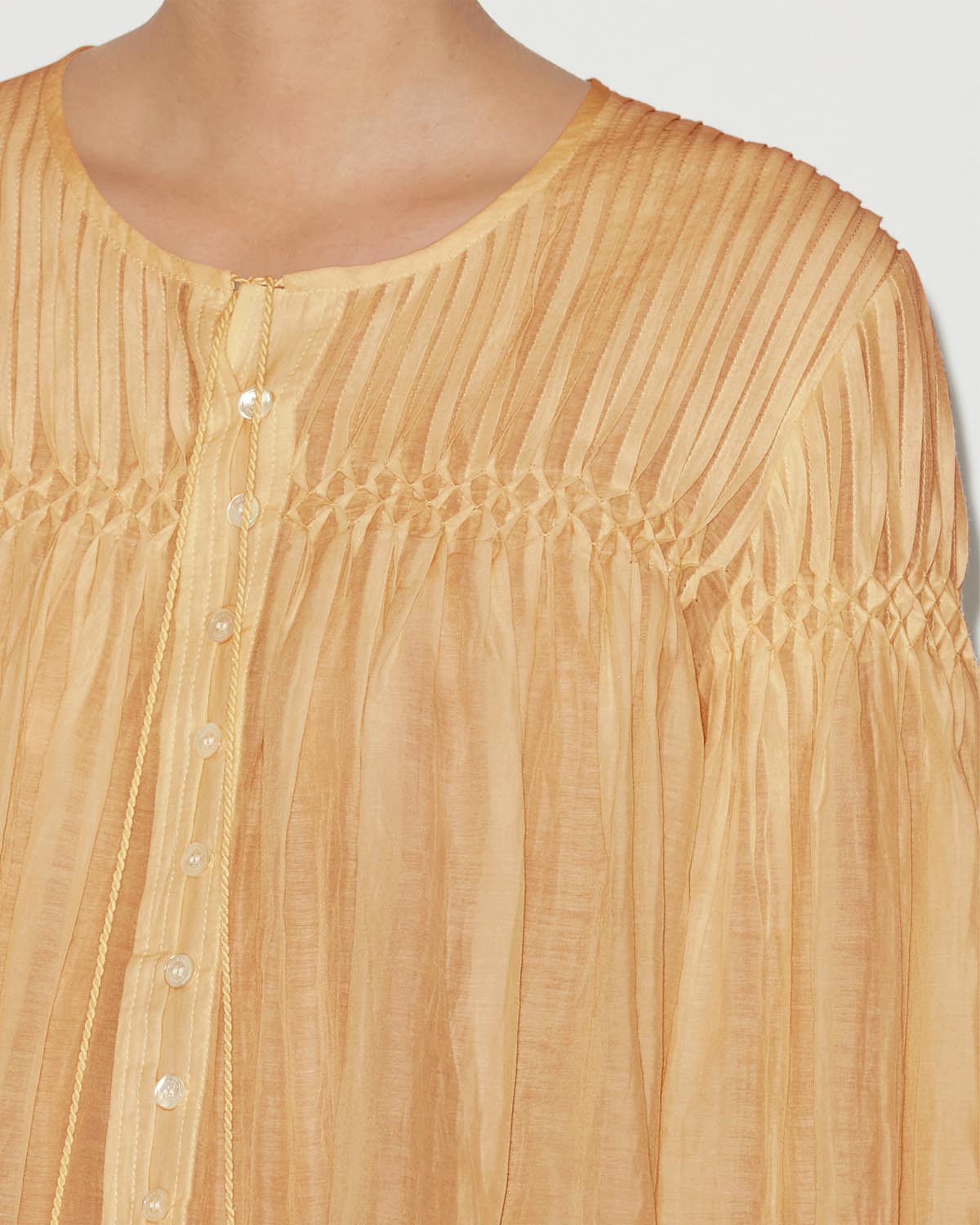 Long-sleeve cotton top abadi - Sahara - Woman - 2