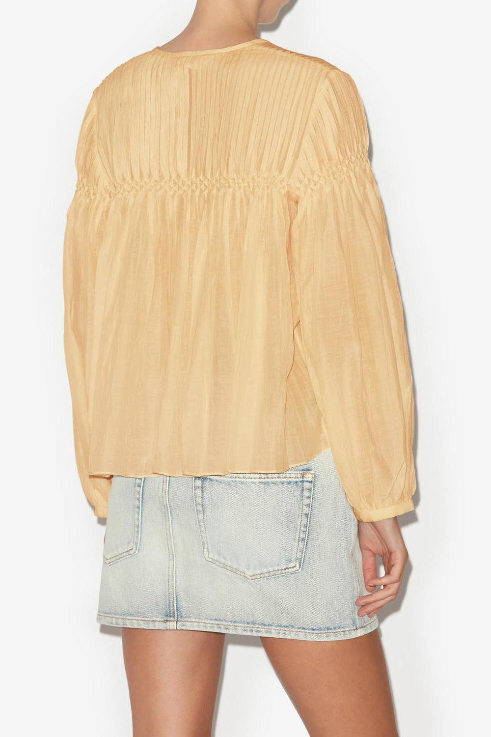 Long-sleeve cotton top abadi - Sahara - Woman - 5