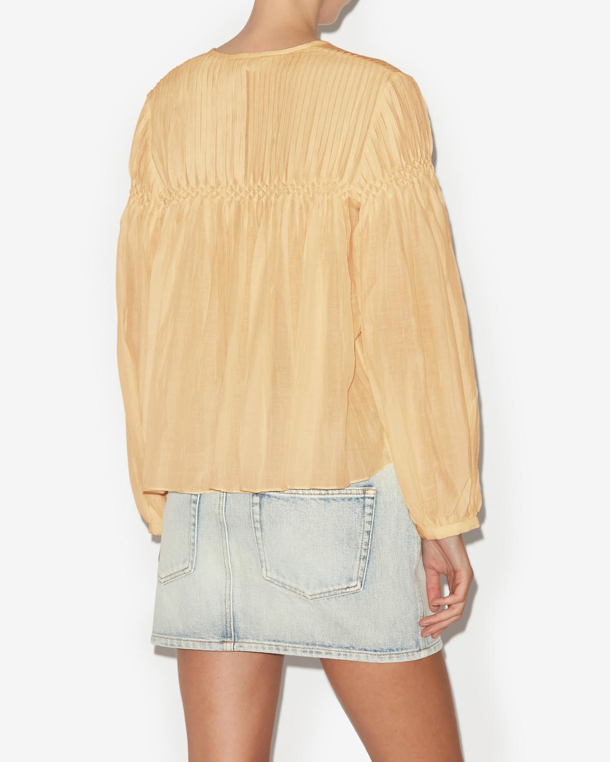 Long-sleeve cotton top abadi - Sahara - Woman - 4