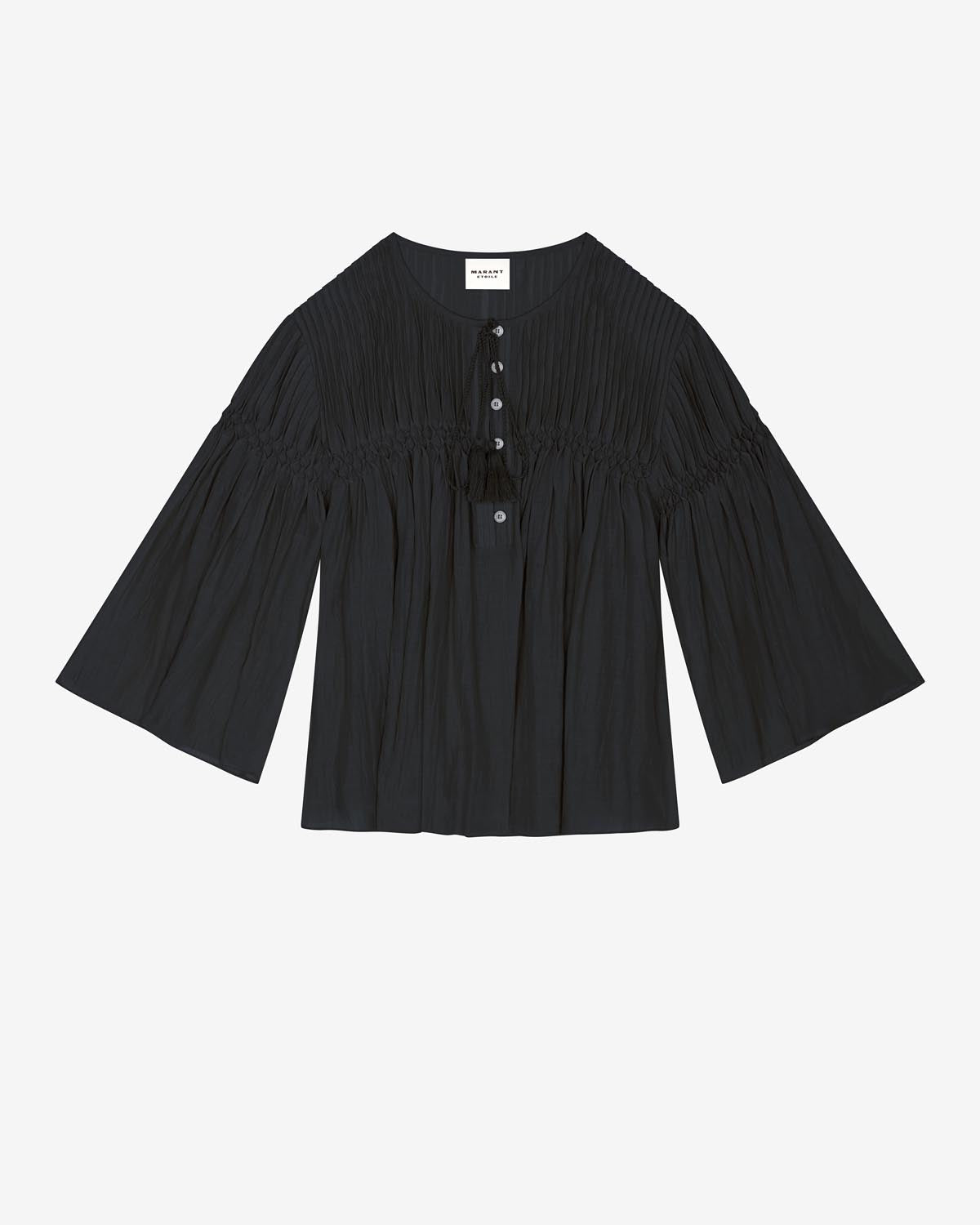 Axeliana Top Woman black | ISABEL MARANT Official online store